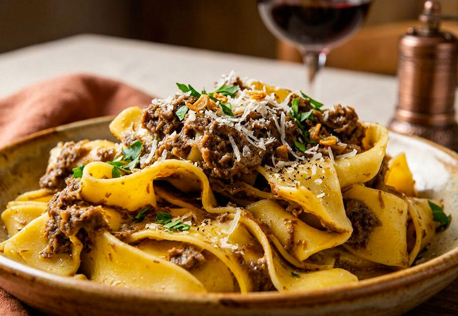 cosa sono pappardelle al cinghiale toscane