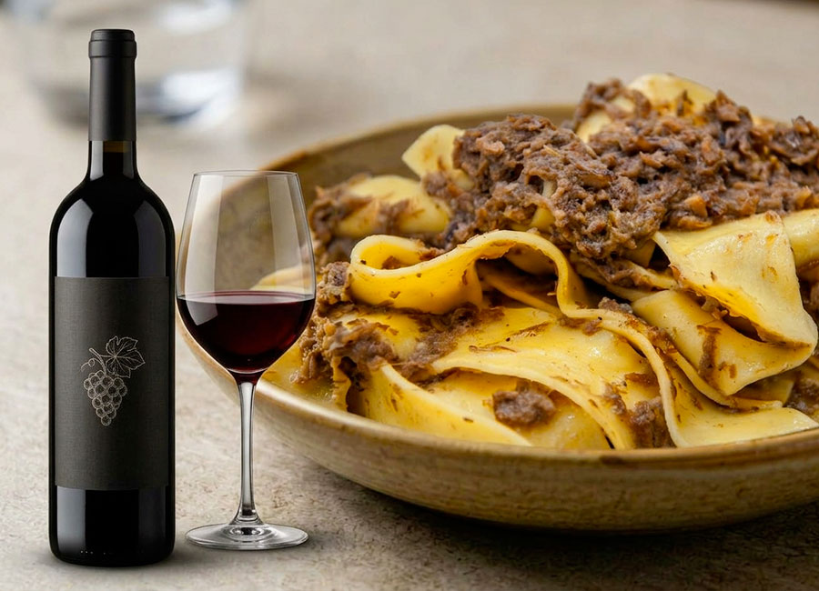 pappardelle al cinghiale toscane abbinamenti vino