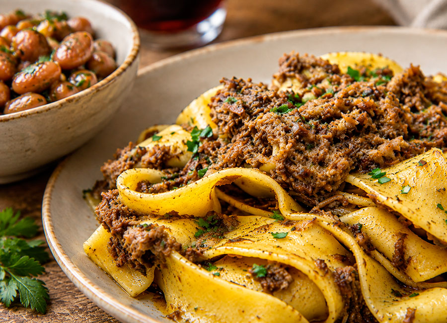 ragu pappardelle al cinghiale toscane